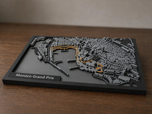 Cuadro Circuito Mónaco Relieve 3d