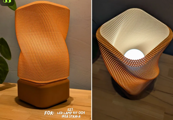 Lampara de mesa | Con textura Ondulada