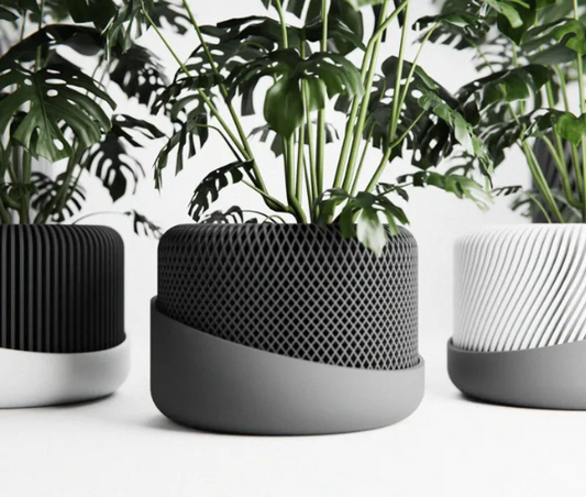 Mini Maceta con Base fija y Diseño intercambiable